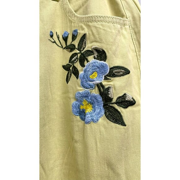 POL Pistachio Patchwork Jogger Distressed Pant Sz Medium NWT - Picture 6 of 10